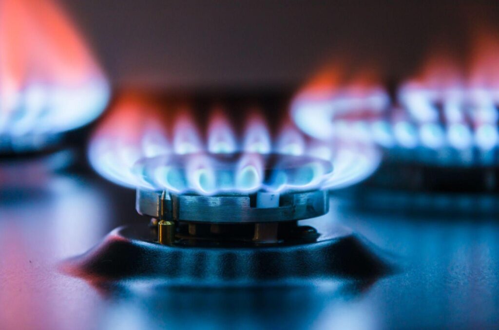 Gas Burner Closeup